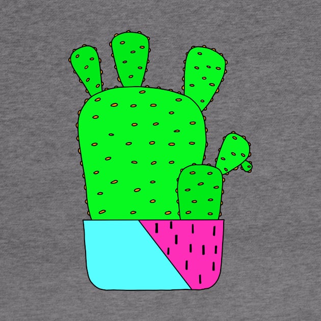 Cute Cactus Design #164: Big Cacti In Nice Planter Pot by DreamCactus